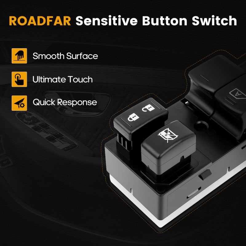 ROADFAR Window Switch Power Window Switch Driver Side fits for Nissan Cube 2009-2014 25401-1FC0A,254011FC0A, 254011FC1A - Image 4